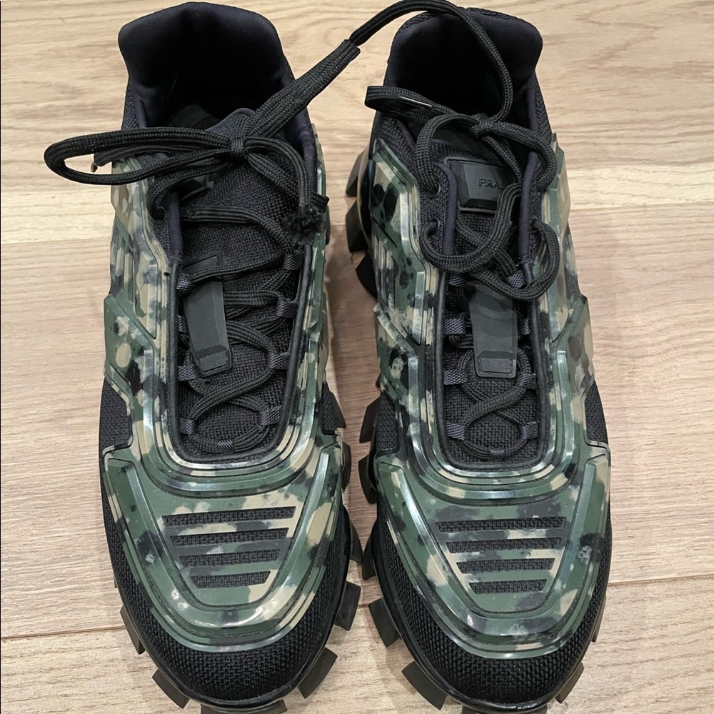 Prada black and camo sneaker